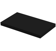 Shelf GINA 460*255*32 Black