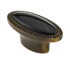 Furniture handle DC KF 65 G4A antique coffee/MLK13 amber (SL)