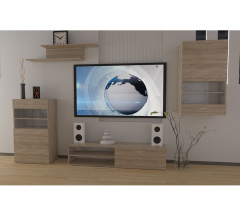 Wall unit LINA Sonoma Oak
