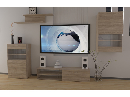 Wall unit LINA Sonoma Oak