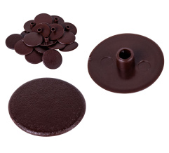 Minifix cam cap Wenge Oak, 50pcs