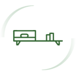 Shelving units / console tables / shelves