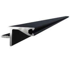 Horizontal front profile L-3.95m Black DC