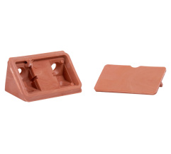 Double mounting corner Beech DC, 10pcs