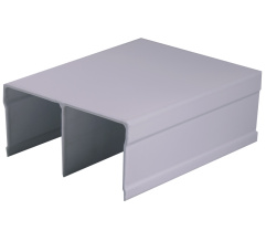 Bavaria/Modena reinforced upper rail L-5,5m White Gloss DC ProfiLine