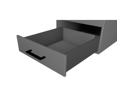 Tandembox SLIM L-550mm H-86mm for 16mm chipboard Graphite DC PremiumLine