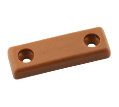 Furniture plastic leg for two srews 5x15x50 mm Hazel-nut DC, 50pcs