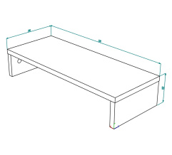 Monitor stand, assorted