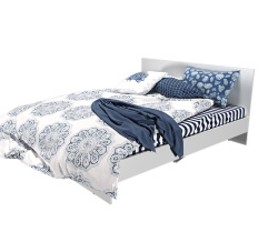 Bed MISHEL 1840*2040*900 White Alba Nymphea