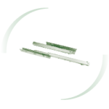 Single extension soft closing concealed slides DC PremiumLine 16 mm