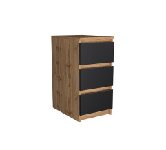 Office cabinet EMMA Taho Oak/Black