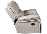 Mechanical leather recliner chair Beige