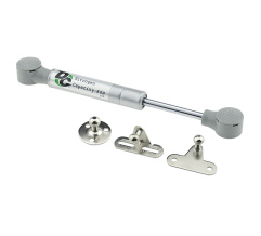 Gas spring for chipboard 80N short, 3 fasteners, grey DC