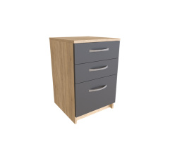 Office cabinet KIRA Sonoma Oak/Grafit