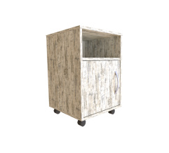 Office cabinet RITA with casters Country