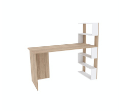 Computer desk ROBERT (right-side) Sonoma Oak/White Alba Nymphea