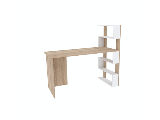 Computer desk ROBERT (right-side) Sonoma Oak/White Alba Nymphea