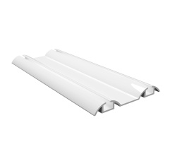 Bavaria/Modena reinforced down rail L-5,5м White Gloss DC ProfiLine
