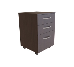 Office cabinet KIRA with casters Wenge Magic