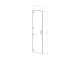 Hinged wardrobe door BIG 450 мм Sonoma Oak