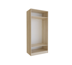 Cabinet without doors for Hinged-door wardrobe BIG 900*550 (hanging rail) Sonoma Oak