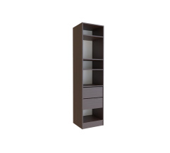 Cabinet without doors for Hinged-door wardrobe BIG 450*450 (shelves/drawers) Wenge Magic