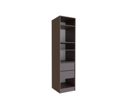 Cabinet without doors for Hinged-door wardrobe BIG 450*550 (shelves/drawers) Wenge Magic