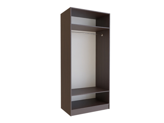 Cabinet without doors for Hinged-door wardrobe BIG 900*550 (hanging rail) Wenge Magic