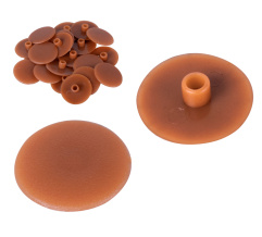 Minifix cam cap Walnut, 50pcs