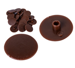 Minifix cam cap Dark Walnut, 50pcs